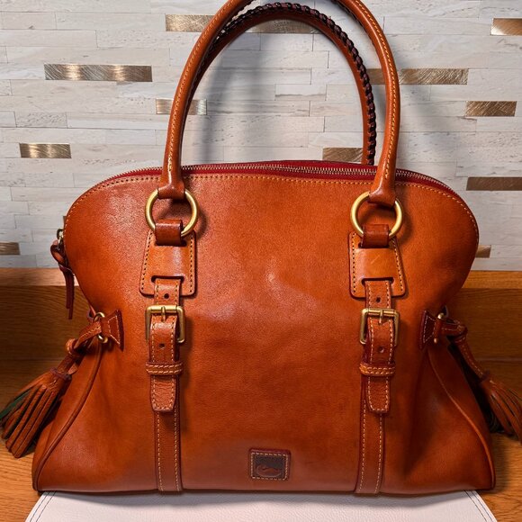 Dooney and Bourke Large Florentine Purse-Natural - Picture 1 of 8